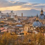 Panorama di Roma al tramonto 1