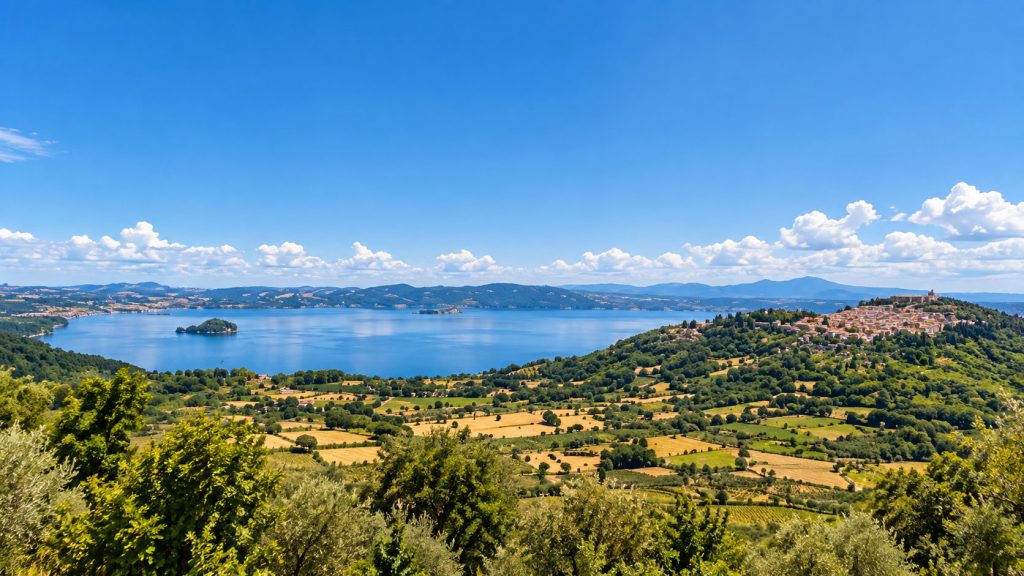 Panorama del Lago e Borgo Storico